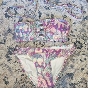 multicolored bikini